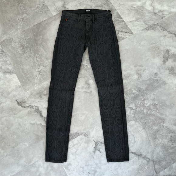 Hudson Gray Snake‎ Print Nico Lace Skinny Jeans Size 26